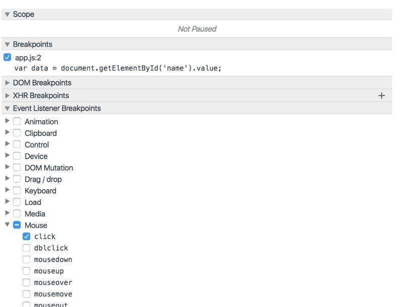 JavaScript debugging