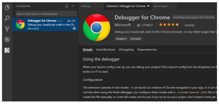 Debugger for Chrome