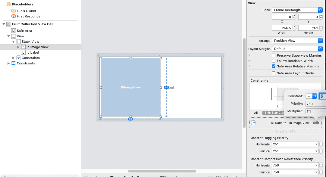 FruitCollectionViewCell Interface