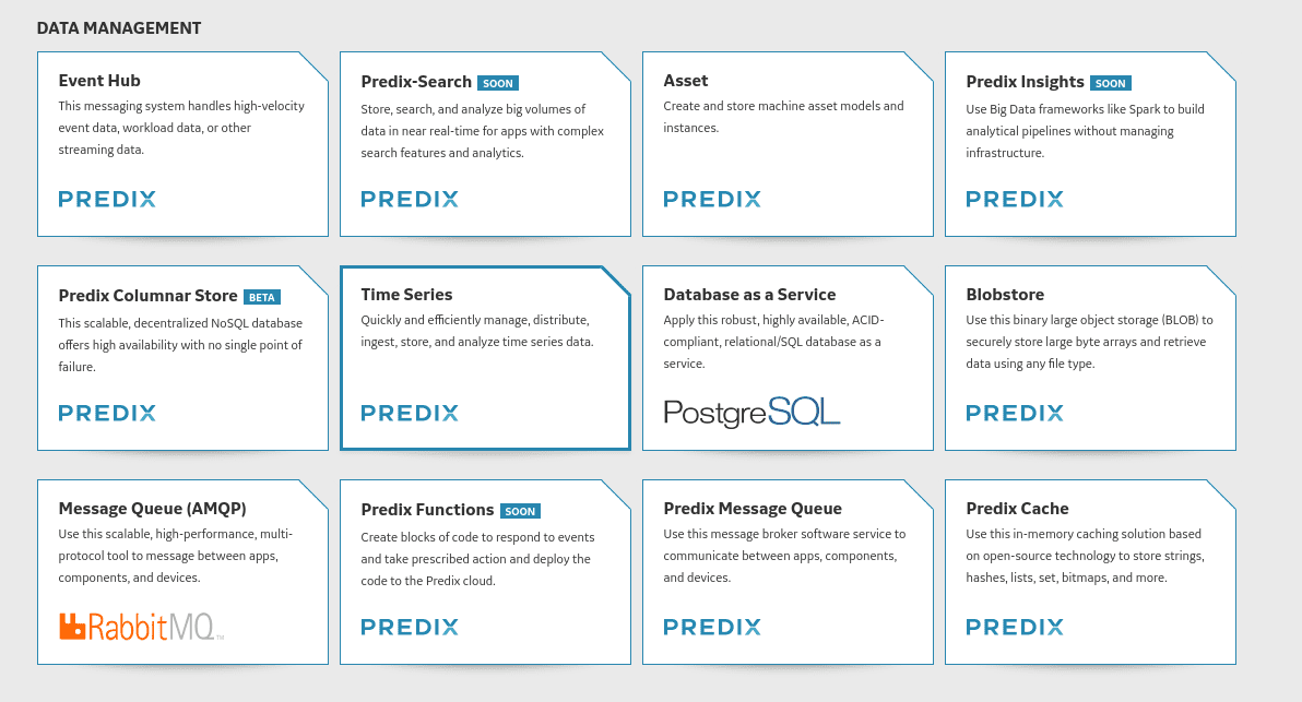 Data management Predix