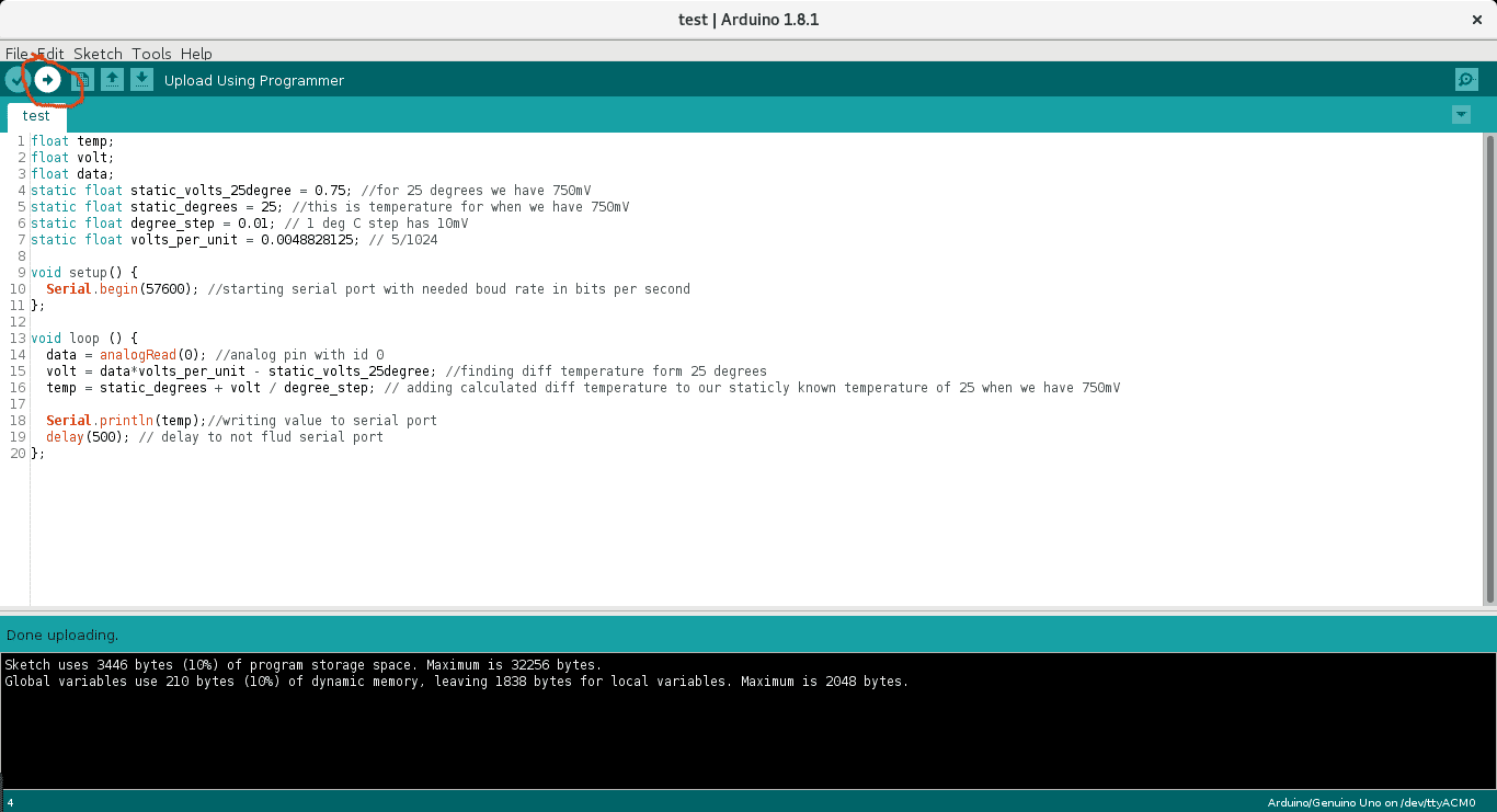 Compilation in Arduino