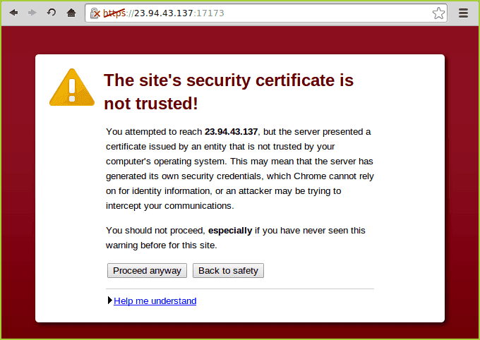 Security certificate